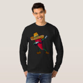 Dabbing Chili Mexican Pepper Dab Tシャツ (正面フル)