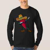 Dabbing Chili Mexican Pepper Dab Tシャツ (正面)