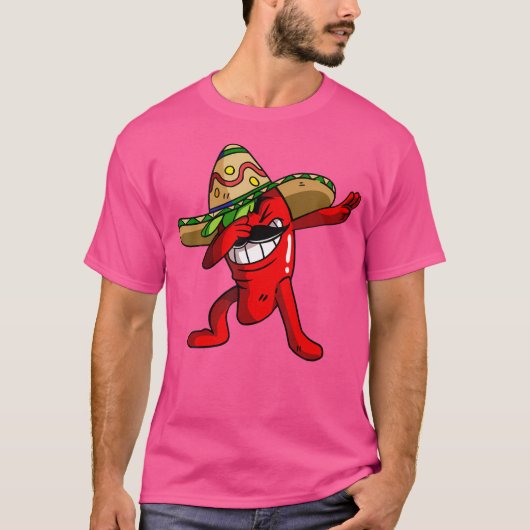 Dabbing Chili Pepper Shirt Chili Today Hot Jalapen Tシャツ (正面)