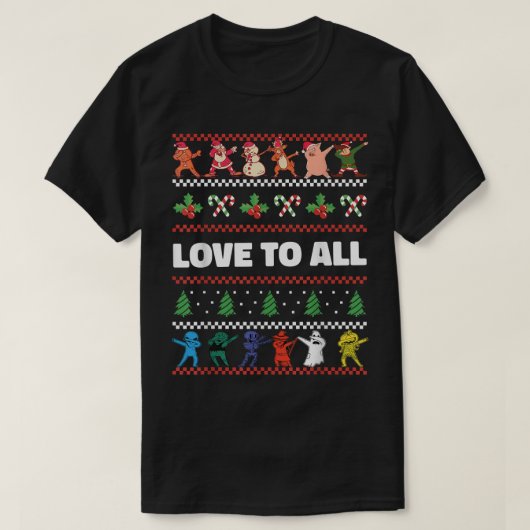 Dabbing Christmas Boys Skeleton Zombie Scary Pumpk Tシャツ (デザイン正面)