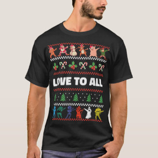 Dabbing Christmas Boys Skeleton Zombie Scary Pumpk Tシャツ