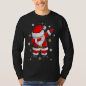 Dabbing Christmas Ugly Xmas Sweater Santa Dab Squa Tシャツ (正面)