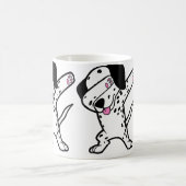 Dabbing Dalmatian Funny Dalmation Dog Dab Dance コーヒーマグカップ (中央)
