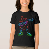 Dabbing Dreidel Funny Hanukkah Gifts for Kids トライブレンドＴシャツ (正面)