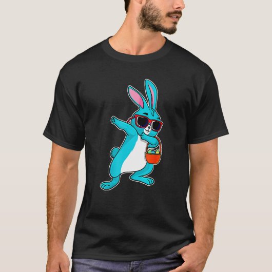 Dabbing Easter Bunny Boy Dab Easter Day Basket Stu Tシャツ (正面)