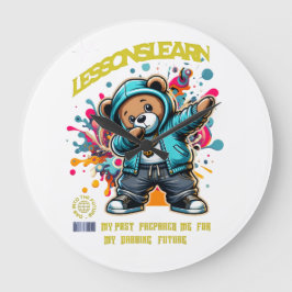 DABBING FUTURE LESSONS LEARN 壁掛け時計 ラージ壁時計