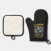 DABBING FUTURE LESSONS LEARN POT HOLDER  鍋つかみ&鍋敷きセット (正面)