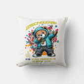 DABBING FUTURE LESSONS LEARN THROW PILLOW クッション (正面)