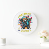 DABBING FUTURE LESSONS LEARN Wall Clock ラージ壁時計 (ホーム)