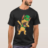 Dabbing German Shepherd St Patricks Day Boys Lepre Tシャツ (正面)