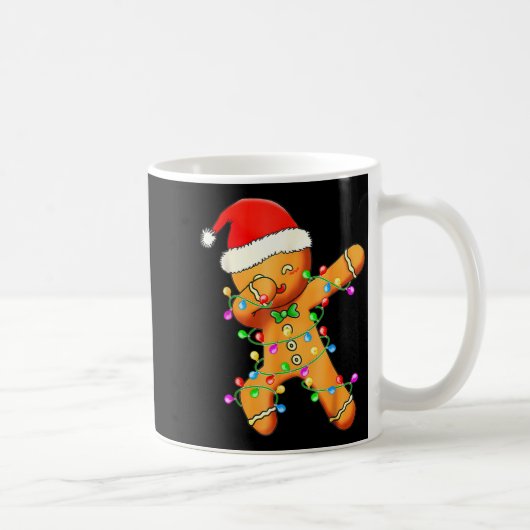 Dabbing Gingerbread Christmas  コーヒーマグカップ (右)