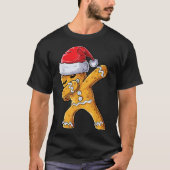 Dabbing Gingerbread Man Funny Christmas Design Tシャツ (正面)