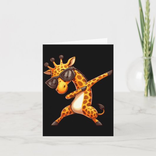 Dabbing Giraffe カード (正面)