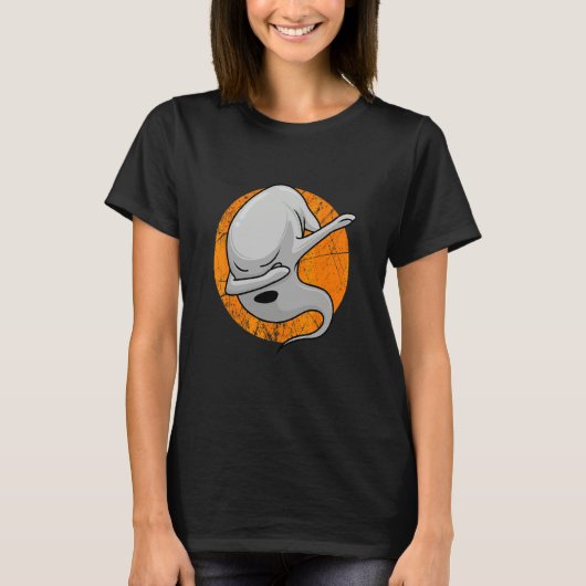 Dabbing Halloween Spirit Boo Dab Cool Costume Tシャツ (正面)