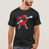 Dabbing Heart Boy Valentine Dab Love Valentines Da Tシャツ (正面)
