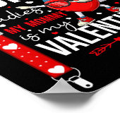 Dabbing Heart Sorry Ladies My Mommy Is My Valentin ポスター (角)