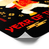 Dabbing Horse Chinese New Year Of The Horse2026  ポスター (角)