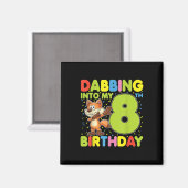 Dabbing Into My 8誕生日キツネ8歳B マグネット (正面/裏面)