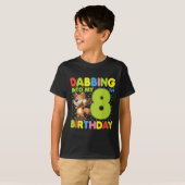 Dabbing Into My 8誕生日キツネ8歳B Tシャツ (正面フル)