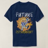 Dabbing Junior Astronaut Science Rocket Future Ast Tシャツ (デザイン正面)