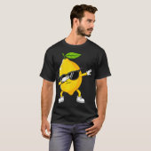 Dabbing Lemon Fruit With Sunglasses Lemon Tシャツ (正面フル)