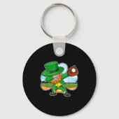 Dabbing Leprechaun Baseball St Patricks Day Irish キーホルダー (正面)