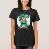 Dabbing Leprechaun Funny Dancing Leprechaun St Pat Tシャツ (正面)