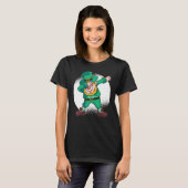 Dabbing Leprechaun Funny Dancing Leprechaun St Pat Tシャツ (正面フル)