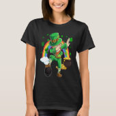 Dabbing Leprechaun & Hockey Puck St Patricks Day M Tシャツ (正面)