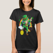 Dabbing Leprechaun Pickleball Ball St Patricks Day Tシャツ (正面)