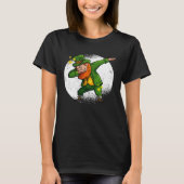 Dabbing Leprechaun St Patricks Day Irish Shamrock  Tシャツ (正面)