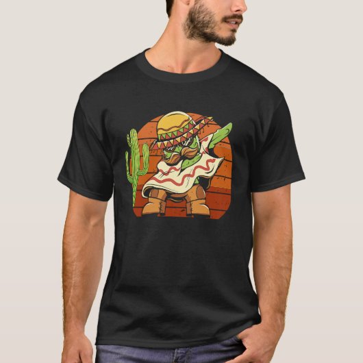 Dabbing Mexican Fiesta Cinco de Mayo Festival Cele Tシャツ (正面)