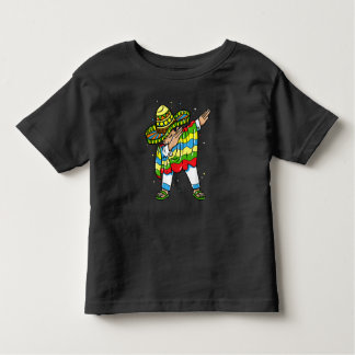 Dabbing Mexican Poncho Sombrero Cinco de Mayo Part トドラーTシャツ