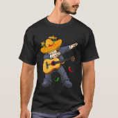 Dabbing Mexico Mariachi & Guitar Cinco De Mayo Boy Tシャツ (正面)