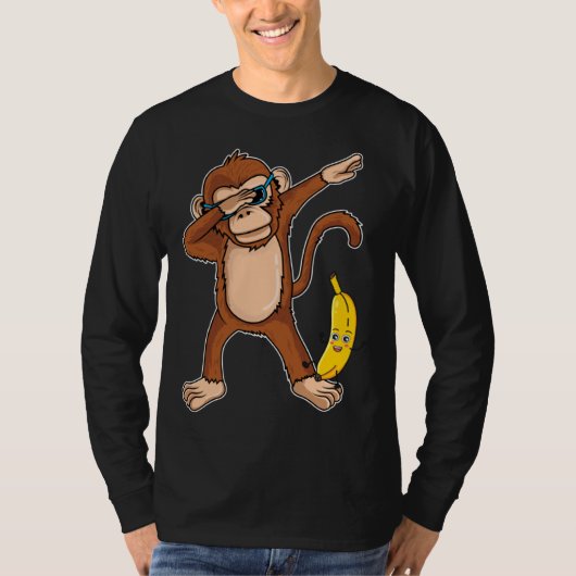 Dabbing Monkey  Dab Dance Monkey Tシャツ (正面)