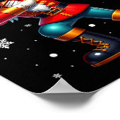 Dabbing Nutcracker Christmas Costume Matching Fami ポスター (角)