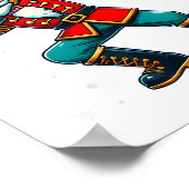 Dabbing Nutcracker Christmas Costume Matching Fami ポスター (角)