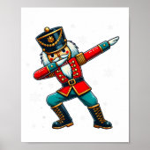 Dabbing Nutcracker Christmas Costume Matching Fami ポスター (正面)