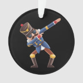 Dabbing Nutcracker Christmas Holiday オーナメント (正面)