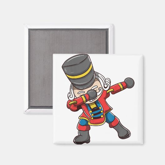 Dabbing nutcracker squad matching christmas マグネット (正面/裏面)