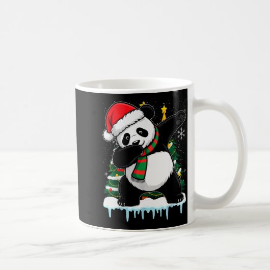Dabbing Panda Santa Christmas Kids Boys Men Xmas B コーヒーマグカップ (右)