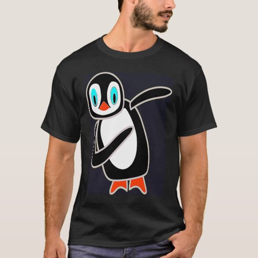 Dabbing Penguin Cool Penguin Dab Dance Dancing Cut Tシャツ (正面)