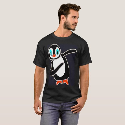 Dabbing Penguin Cool Penguin Dab Dance Dancing Cut Tシャツ (正面フル)