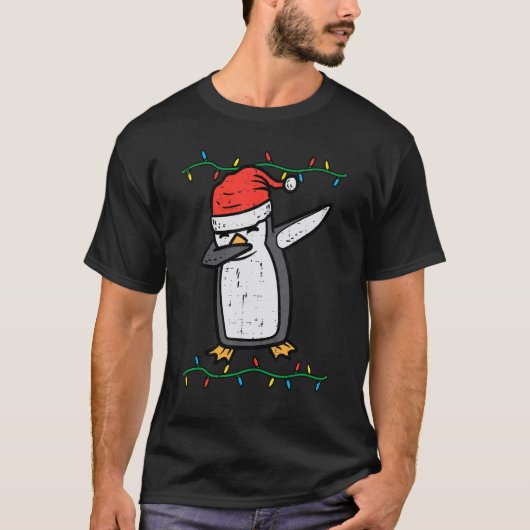 Dabbing Penguin Dab Xmas Christmas Boys Kids Youth Tシャツ (正面)