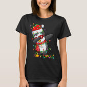 Dabbing Penguin Wearing Santa Hat - Penguin Lover  Tシャツ (正面)