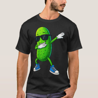 Dabbing Pickle Dancing Cucumber Funny Pickle Lover Tシャツ