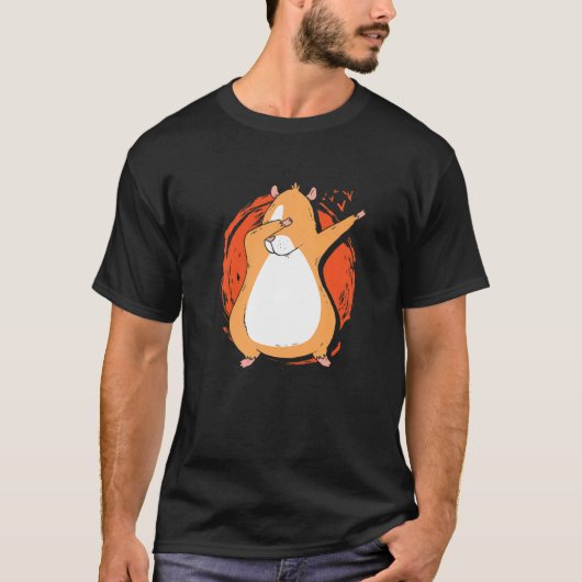 Dabbing Pig Graphic Guinea Pig Owner Pet Cavy Anim Tシャツ (正面)