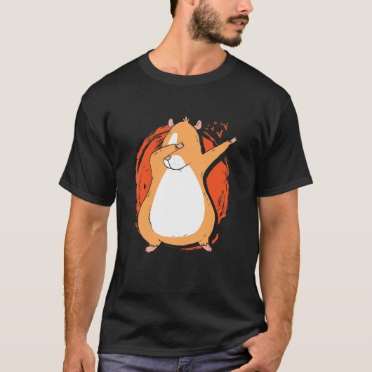 Dabbing Pig Graphic Guinea Pig Owner Pet Cavy Anim Tシャツ (正面)