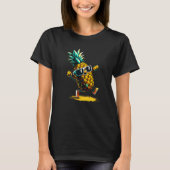 Dabbing Pineapple Hawaiian s Tropical Aloha Beache Tシャツ (正面)