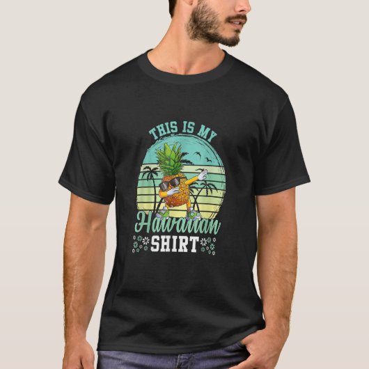 Dabbing Pineapple Hawaiian   Tropical Aloha Beache Tシャツ (正面)